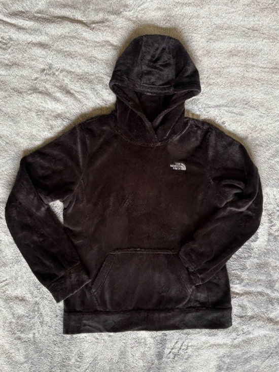The North Face Tops - The North Face Women’s Black Plush Fleece Hoodie Size Small